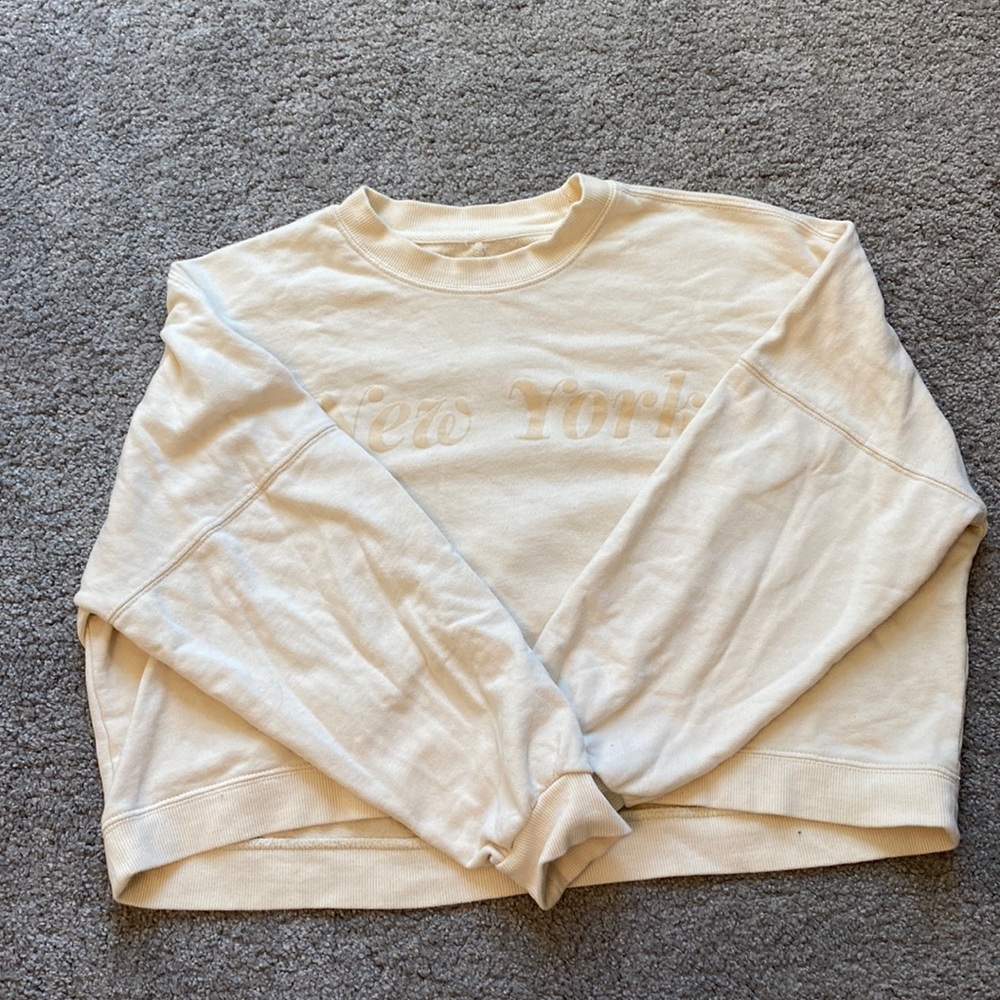 Cotton On yellow new york crewneck
